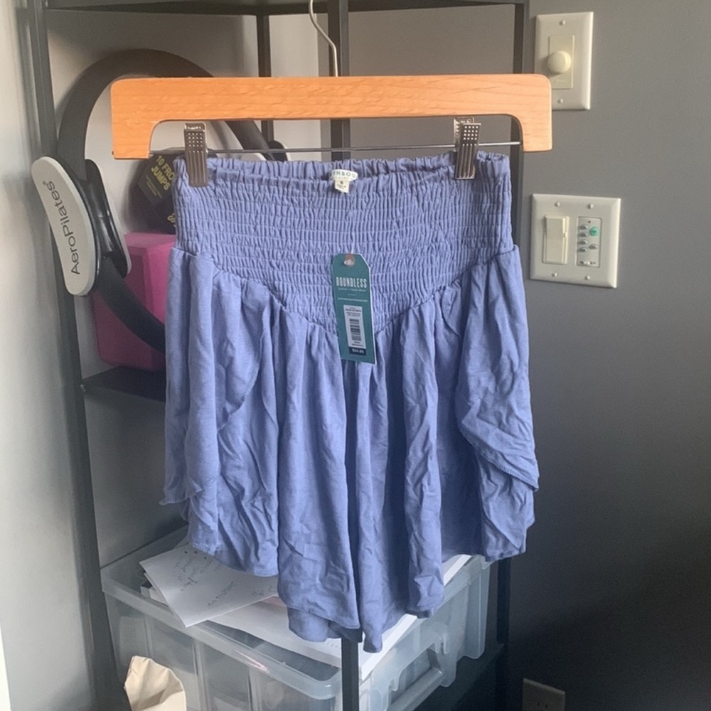 Trendy EARTHBOUND Blue High-Waisted Skirt